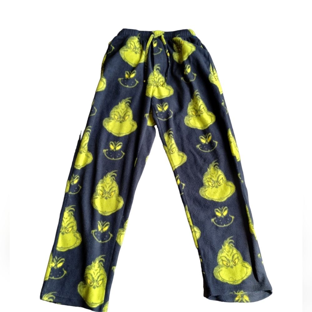 Dr. Seuss The Grinch Kids Fleece Sleep Lounge Pants.